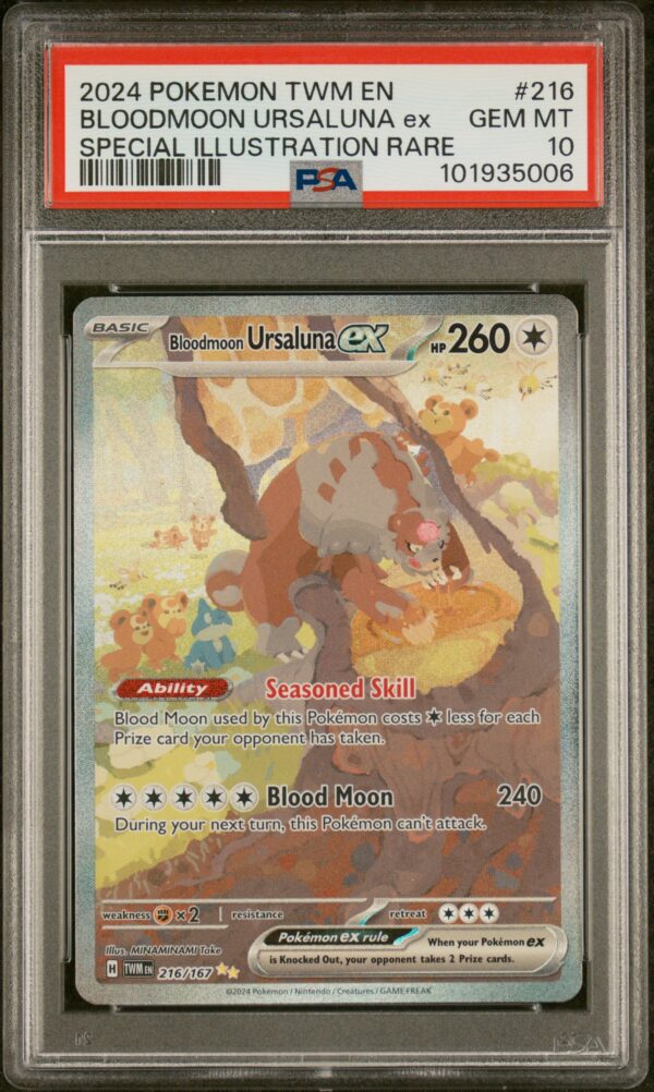 BLOODMOON URSALUNA ex - 2024 - POKEMON TWM EN-TWILIGHT MASQUERADE - SPECIAL ILLUSTRATION RARE