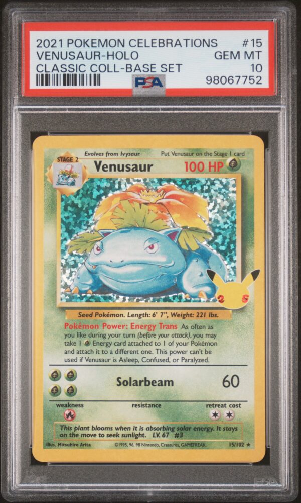 VENUSAUR-HOLO - 2021 - POKEMON CELEBRATIONS CLASSIC COLLECTION - CLASSIC COLL-BASE SET