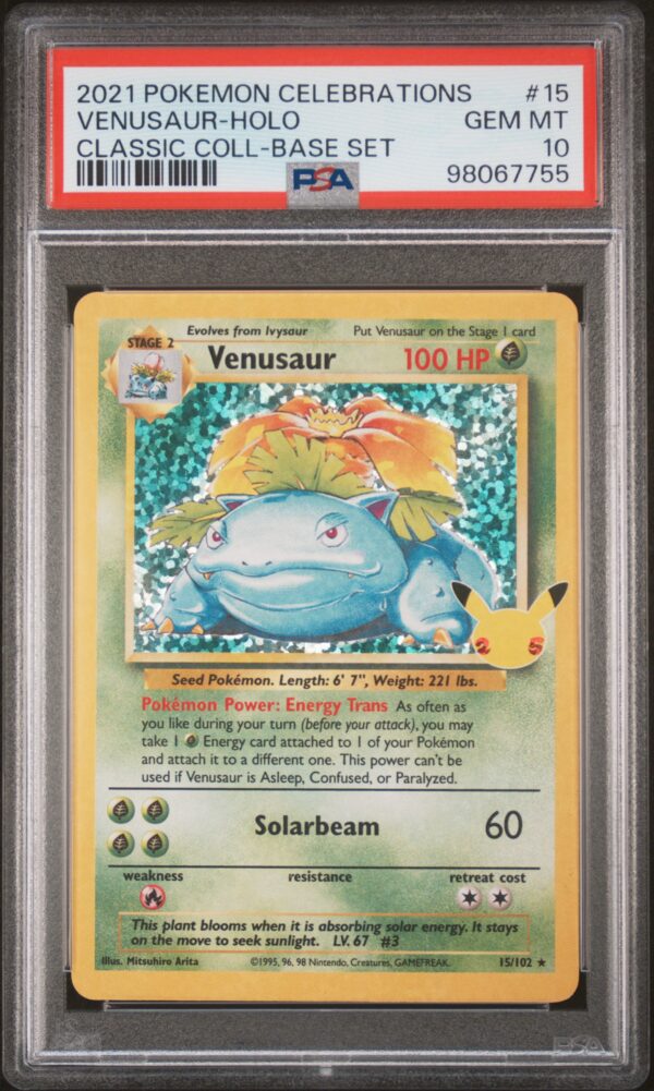VENUSAUR-HOLO - 2021 - POKEMON CELEBRATIONS CLASSIC COLLECTION - CLASSIC COLL-BASE SET